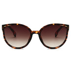 Luxury Modern Elegant Lady  Sunglasses WIth  Cat Eye Women Eyewear  Plastic Frame Clear Lens With  UV400 Protection - SJB-DIAMOND ELITES