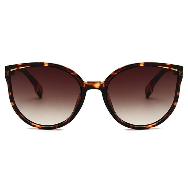 Luxury Modern Elegant Lady  Sunglasses WIth  Cat Eye Women Eyewear  Plastic Frame Clear Lens With  UV400 Protection - SJB-DIAMOND ELITES