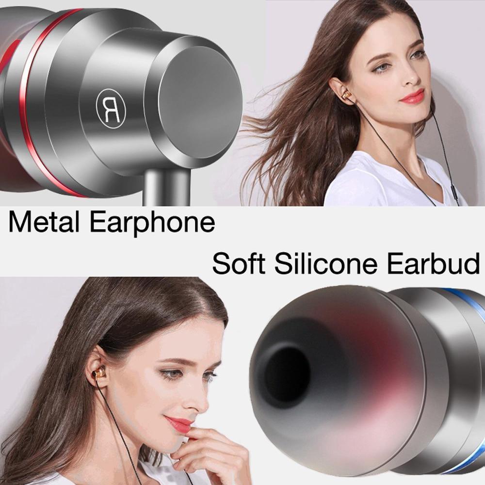 STEVVEX In-Ear Headphones Earphone For Phone Stereo Bass Headset Metal Wired Earphone HiFi Headphones Mic For Cell Phones - SJB-DIAMOND ELITES