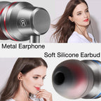 STEVVEX In-Ear Headphones Earphone For Phone Stereo Bass Headset Metal Wired Earphone HiFi Headphones Mic For Cell Phones - SJB-DIAMOND ELITES