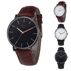 Stylish And Simple Temperament Men CLassic Luxury Watch Relogio Masculino With Leather Watch - SJB-DIAMOND ELITES