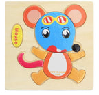 3D Wooden Children Interesting Puzzle Toys With Animals and Cars Exellent Puzzles Intelligence Kids Early Educational Toys For Children - SJB-DIAMOND ELITES