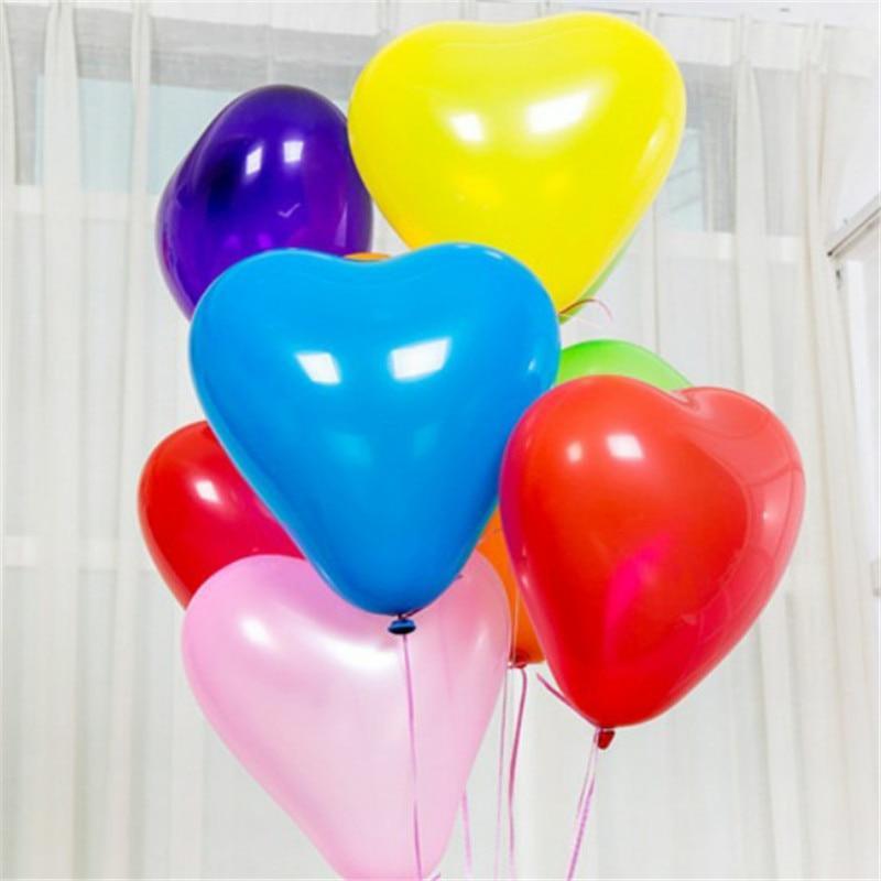 100Pc Red Pink Balloons 10Inch Love Heart Latex Balloons For Wedding Party and Celebration Helium Balloon Valentines Day Birthday Party Inflatable Balloons - SJB-DIAMOND ELITES