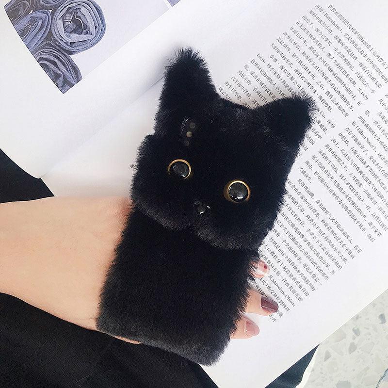 3D Cartoon Doll Protective Case Cute Girls Women Furry Plush Case For Iphone 13 12 11 Pro Xs Max X Xr Se Cases 3d Cartoon Cat Furry Fluffy Warm Case For Iphone 6 6s 7 8 Plus 12prophone Case Stevvex