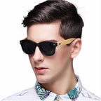 Bamboo Wood Retro and Classis  Handmade Sunglasses For Man and Woman Unisex Polarized  Sunglasses - SJB-DIAMOND ELITES