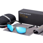 Aluminum Polarized Sunglasses Men Polarized Sun Glasses Square Eyewear For Men And Boys With UV400 Protection - SJB-DIAMOND ELITES