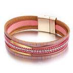 Legendary Amazing New Modern Fashion Pearl Elegant Multi-Layer Leather Handmade Bracelet Bangle Luxury For Woman - SJB-DIAMOND ELITES