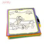 Modern Coloring Magic Water Drawing Book With Pen For Kids and Baby Educational Toy Animals Painting Writing Doodle Cloth Book Kids Drawing Board - SJB-DIAMOND ELITES
