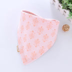 Cotton Cartoon Bandana Feeding Saliva Towel Waterproof Bibs For Baby Burp Accessory Adjustable Button Durable Baby Towels