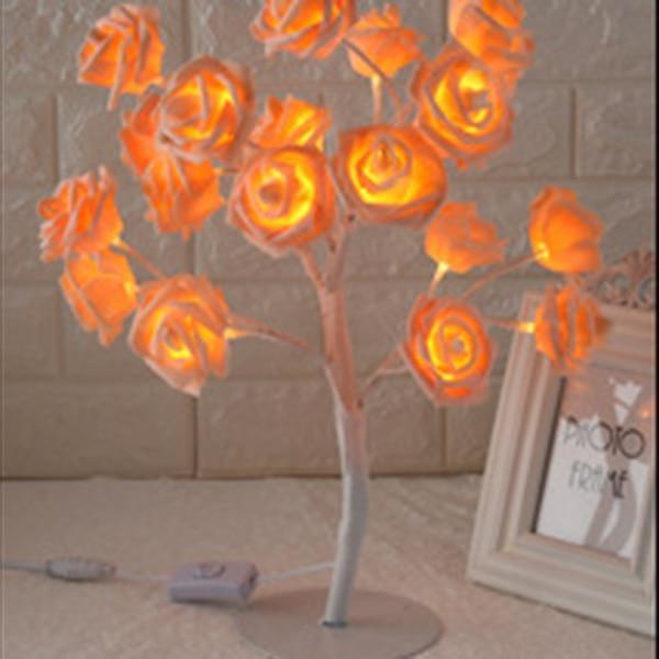 STEVVEX Rose Shaped Table Lamp Flower Rose Tree Decorative Light for Living Room Bedroom Kids Room/Decor Light - SJB-DIAMOND ELITES