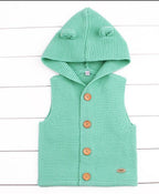 Winter Fashionable Sweaters For Baby Cardigans Autumn Hooded Newborn Knitted Jackets Cartoon Bear Children Long Sleeve Clothing