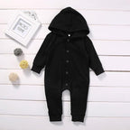 Classic Outfit Toddler Infant Boy Clothing Romper Long Sleeve Black Jumpsuit Playsuit Clothes