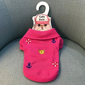 2018 New Cute Pet Dog Clothes Shirt Summer Colorful Polo Puppy Chihuahua T-shirt Vest Two-legged Clothes for Small Dogs Product