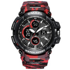 Army Green Modern Sport  Waterproof 50M Men Watches With LED Digital Display In Military Armi Relogio Masculino Style - SJB-DIAMOND ELITES