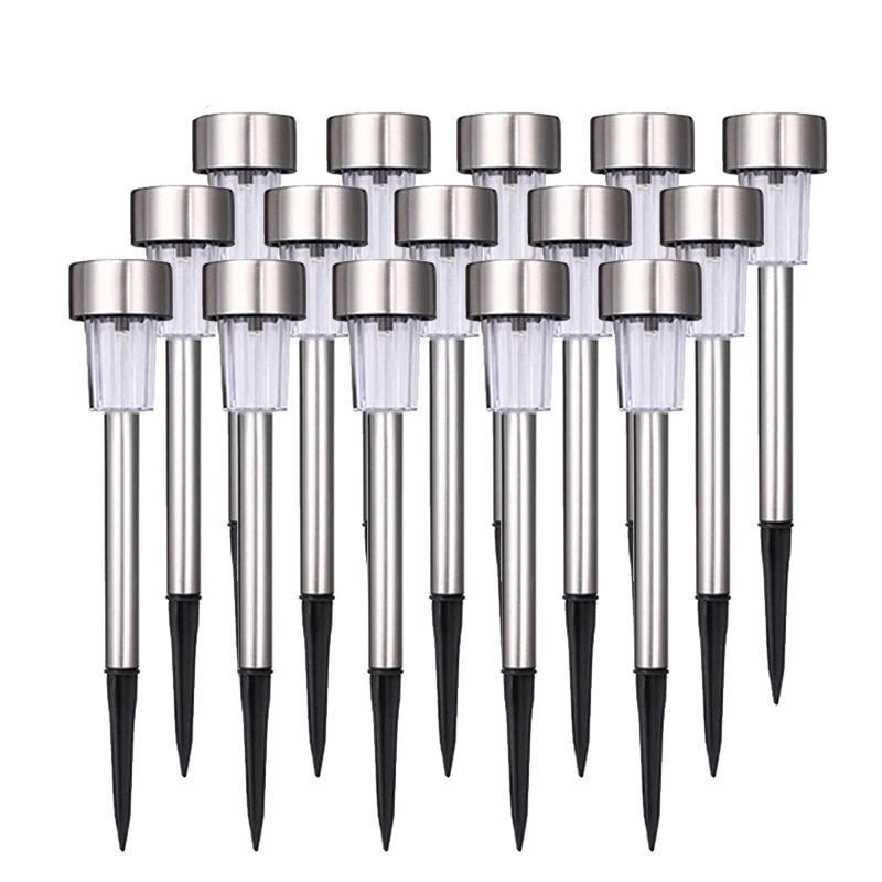 Garden Premium LED Solar Luxury Stainless Steel Lights For Yard Pathway Walkway More Pieces Outdoor - SJB-DIAMOND ELITES