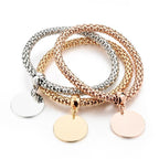 Shiny Elegant New Fashion Modern Luxury Heart Bracelet And Bangles Popcorn Chain Set Friendship Bracelets for Girls - SJB-DIAMOND ELITES