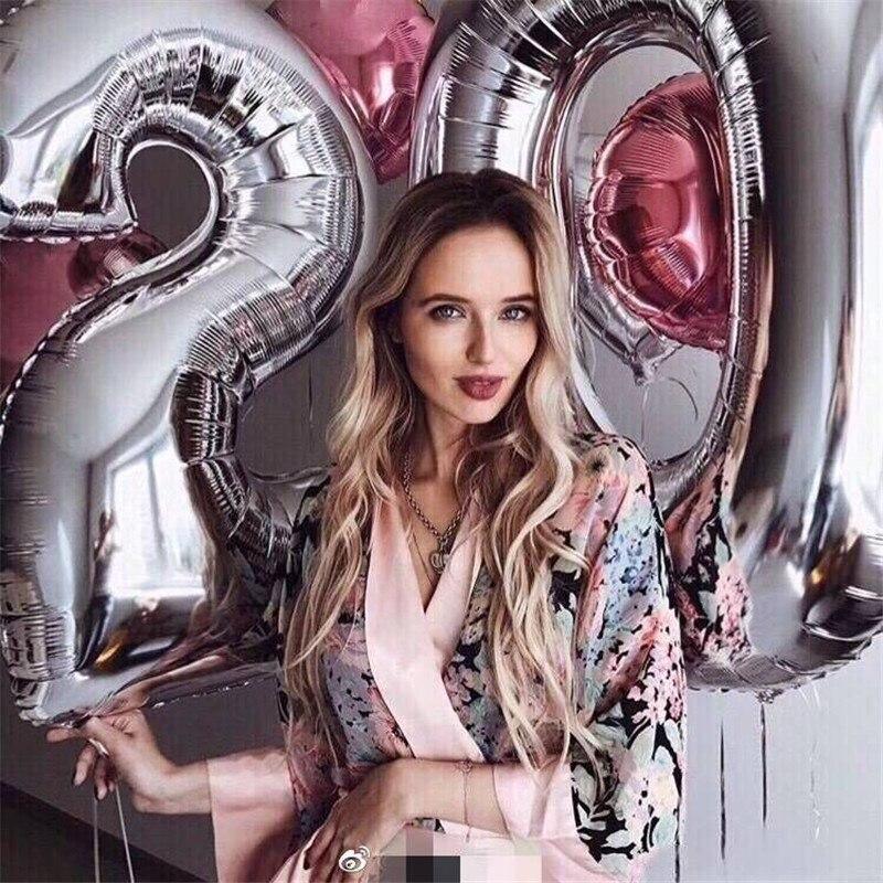 Elegant Luxury Helium Modern 32inch Luxury Ballon Number Foil Ballons For Party and Celebrations Modern Decoration for Celebration - SJB-DIAMOND ELITES
