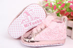 Baby Girl PU Leather Shoes Non-slip Lace Floral Embroidered Soft Shoes Toddler Kids Shoes