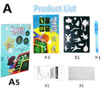 Educational Toy Drawing Board Tablet Graffiti 1pc A4 A3 Led Luminous Magic Raw With Light-fun - SJB-DIAMOND ELITES