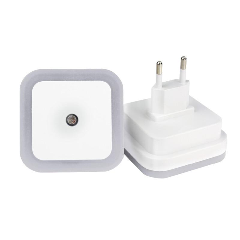 STEVVEX Wireless Sensor LED Night Light with  EU and  US Plug Mini Square Night Lights For Baby Room Bedroom Corridor Lamp multi purpose - SJB-DIAMOND ELITES