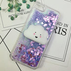 3D  Cat Case For Iphone 5s Se 7 7 Plus Case Liquid Quicksand Glitter Silicone Case For Iphone 8 8 Plus X 6 6s Cover  Rubber Silicone Phone Case Stevvex