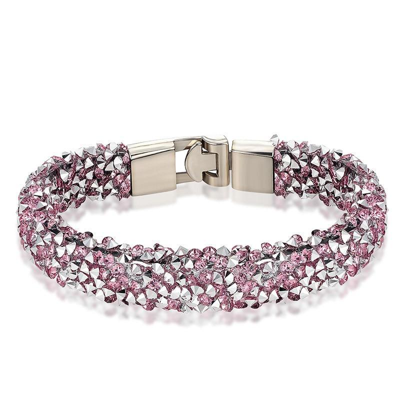 New Modern Fashion Luxury Crystal Shiny Bracelet Amazing Copper Alloy Elegant Bracelet Valentine's Day For Women - SJB-DIAMOND ELITES