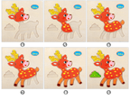 Wooden 3D Stevvex Modern Interesting Baby Learning Puzzles for Children Cartoon Animal Fruit Puzzles Intelligence Kids Children Educational Toy - SJB-DIAMOND ELITES