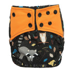 Luxury Charcoal Bamboo Baby Cloth Diaper Nappy Washable Reusable Double Gusset Square Tabs Nappies for Baby and Kids