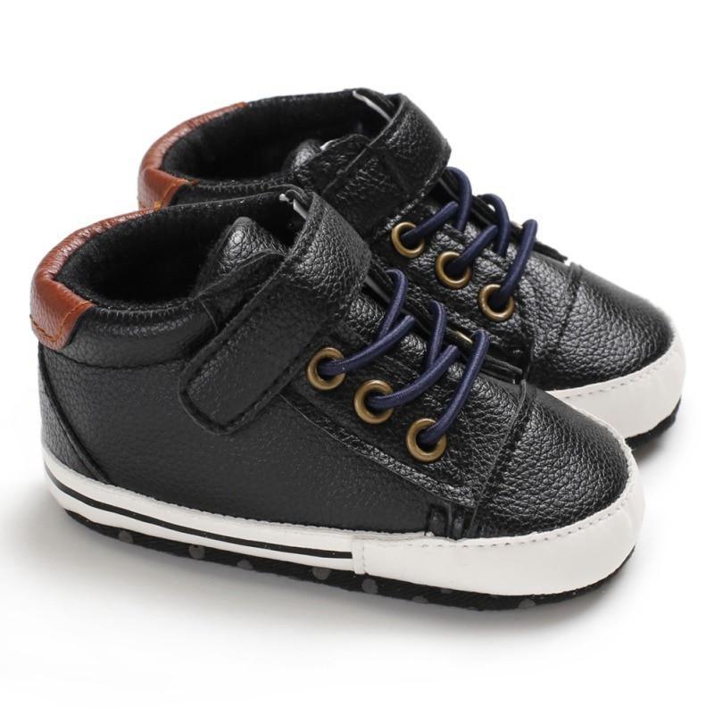 Newborn PU Leather Shoes Winter Fashion Baby Soft Sole Canvas Sneakers 0-12 Months Baby Boy And Girl Stevvex