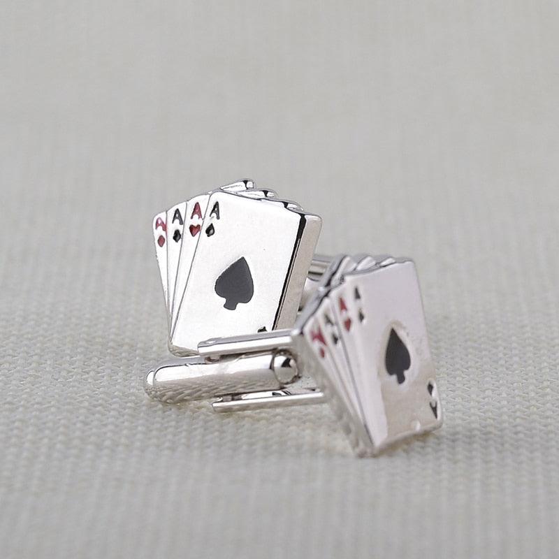 Retro Playing Cards Tie Clip Vintage Elegant Tie Clip Man Clips Unique Business Cufflinks Wedding Tie Clips For Anniversary Business Meeting And Daily Life Stevvex