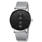 Black 3Bar Watch Men Women'S Watches Ladies Watch With Crystals  Fashion Stainless Steel Band Comfortable Wristwatch - SJB-DIAMOND ELITES