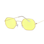Yellow Women Retro Brand Designer Classic Sunglasses For Ladies Luxury Ladies Mirror Female Oculos de sol - SJB-DIAMOND ELITES