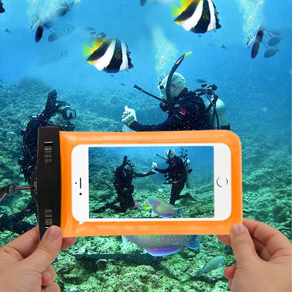 Universal Waterproof Pouch Case Cell Phones Portable Bag Swimming Bags Dry Case Cover For iPhone Under 6.5 inch Large Phone Dry Bag Waterproof Case for iPhone Stevvex