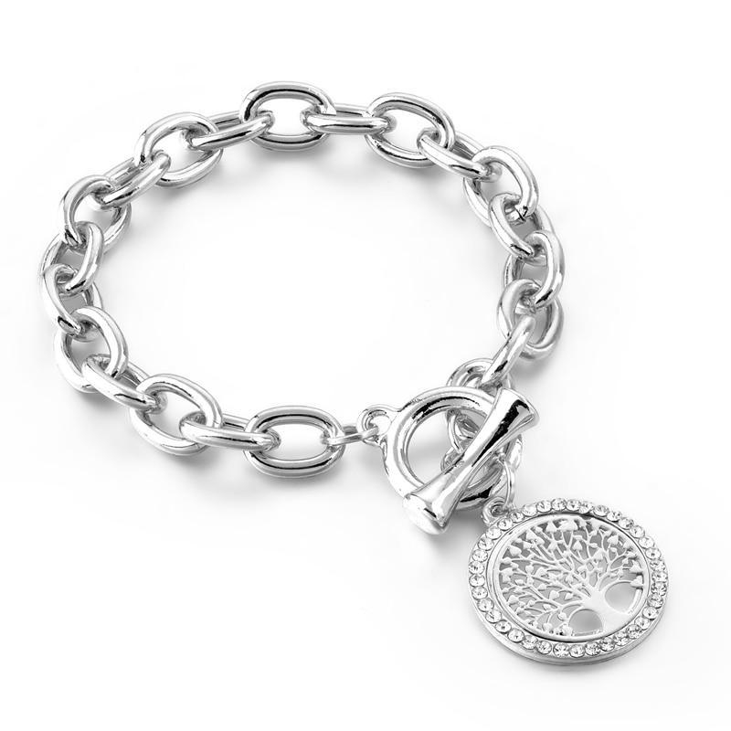 Modern New Fashion Elegant Chain Medalon Bracelet Amazing Luxury Classic Bracelet Women's Gold Bracelets Vintage Tree Of Life - SJB-DIAMOND ELITES