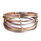 Legendary Amazing New Modern Fashion Pearl Elegant Multi-Layer Leather Handmade Bracelet Bangle Luxury For Woman - SJB-DIAMOND ELITES