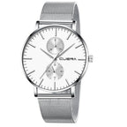 Black 3Bar Watch Men Women'S Watches Ladies Watch With Crystals  Fashion Stainless Steel Band Comfortable Wristwatch - SJB-DIAMOND ELITES