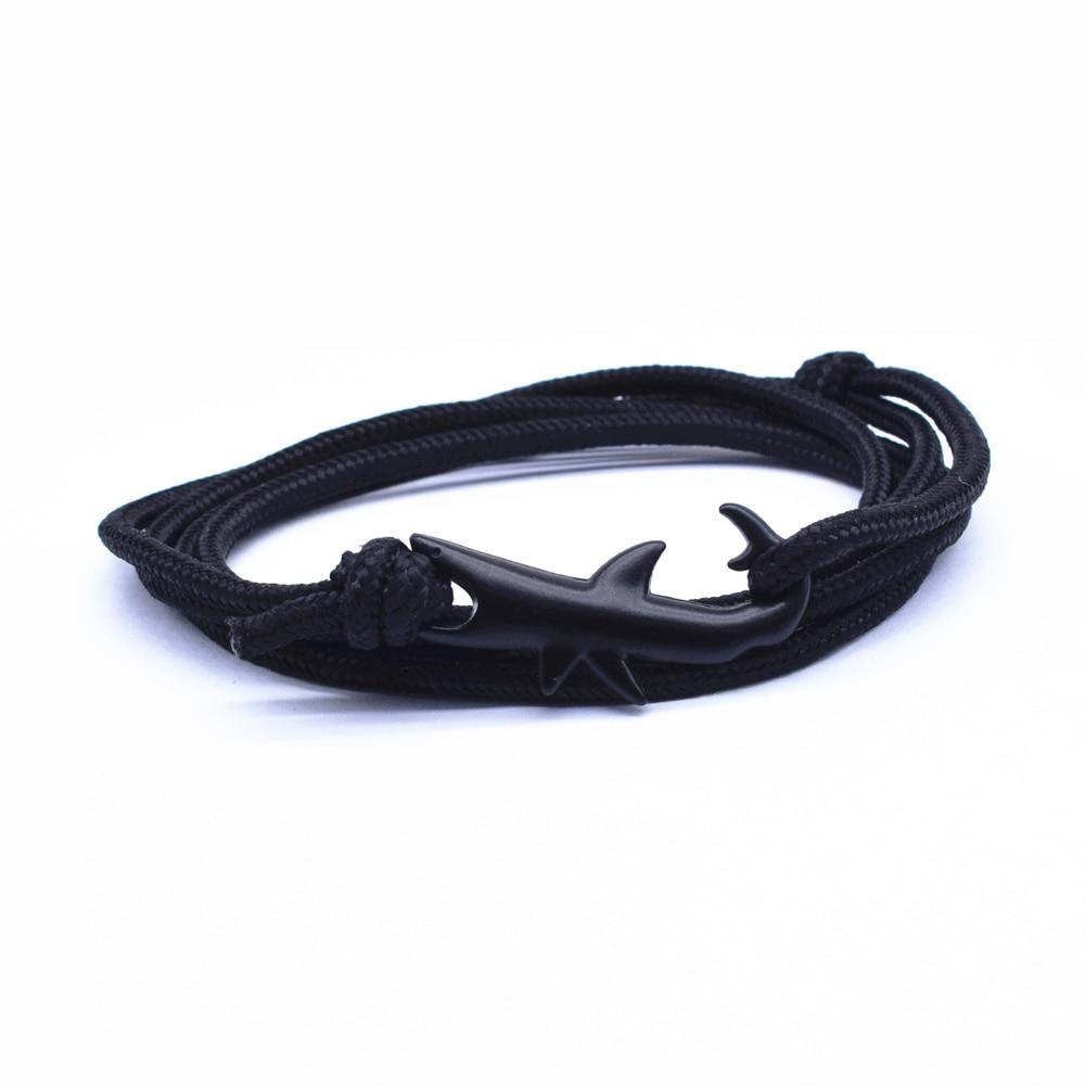 Nylon Rope Chain Luxury  Bracelets For Women And Men Ocean Shark Charm Bracelet Popular Jewelry Anchor Bracelet Style - SJB-DIAMOND ELITES