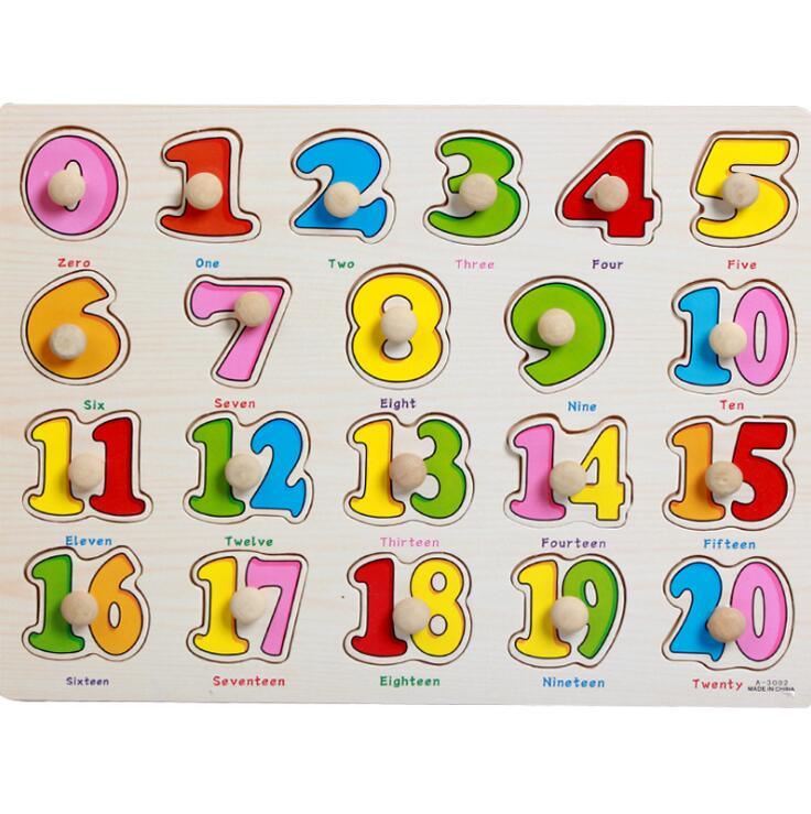 Kid Early Educational Table With Shapes of Vegetables and Animals Baby Hand Grasp Wooden Puzzle Toy Alphabet And Digit Learning Education Child Wood Toy - SJB-DIAMOND ELITES