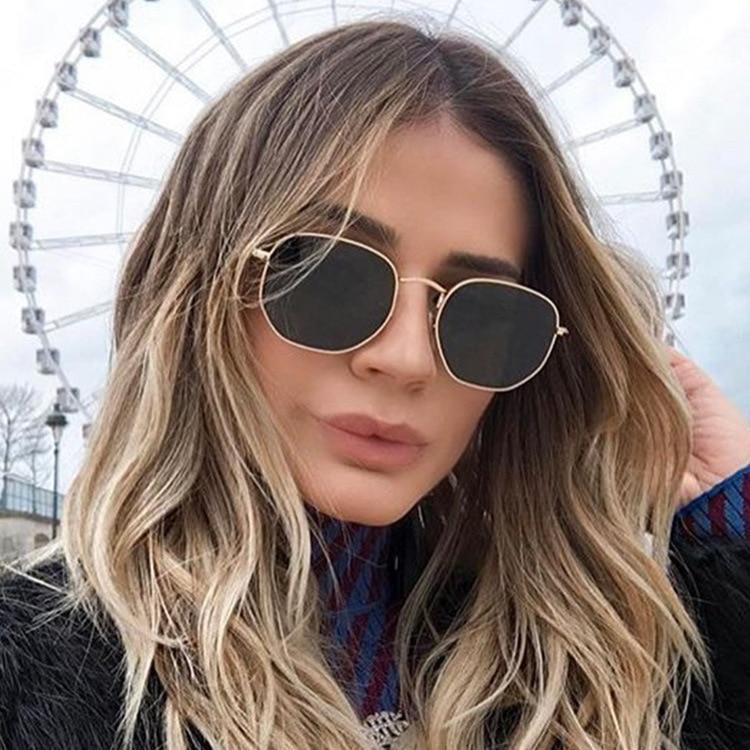 Unisex Woman and Man  Vintage Retro and Modern  Sunglasses Square Metal Frame Sunglasses Pilot Mirror Classic  With UV400 Protection - SJB-DIAMOND ELITES