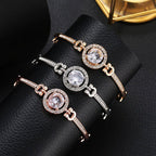 Luxury Diamond Shiny Fashion Luxury Jewelry  Zircon Multi-Layer Bangle Bracelet High Quality Rhinestone Charm Bracelet for Women and Girls - SJB-DIAMOND ELITES