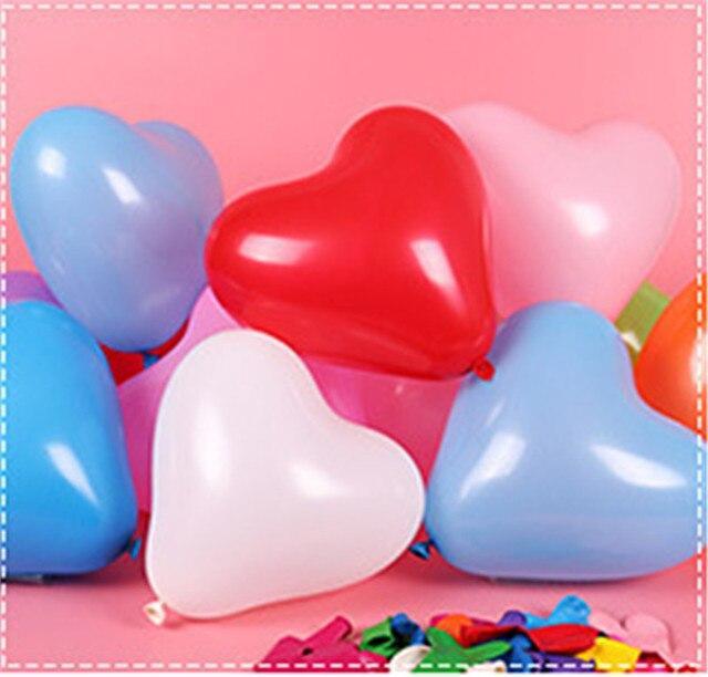 100Pc Red Pink Balloons 10Inch Love Heart Latex Balloons For Wedding Party and Celebration Helium Balloon Valentines Day Birthday Party Inflatable Balloons - SJB-DIAMOND ELITES