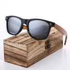 Luxury Handmade Polarized Handmade Bamboo Wood Universal Sunglasses In Zebra Wood Style  Vintage Wooden Frame Male Driving Sun Glasses Shades Gafas With Box and UV400Protection - SJB-DIAMOND ELITES