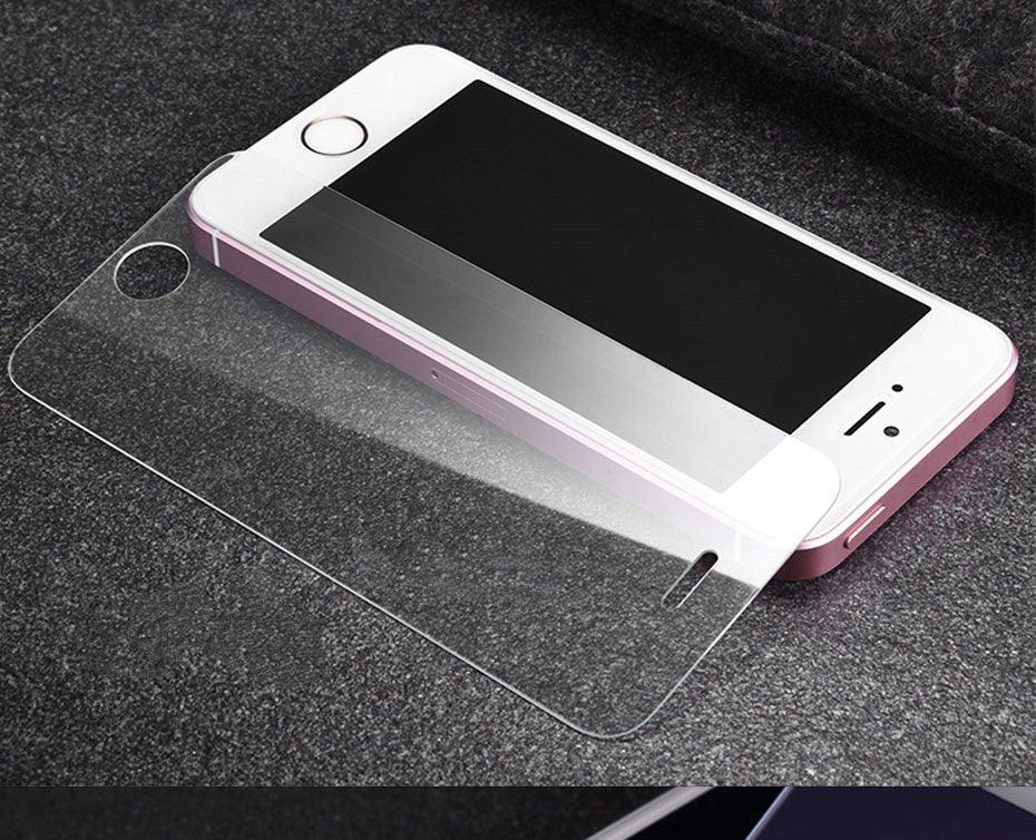 3D full Cover Tempered Glass protection For iphone 5 5S SE 2016 Screen Protector For iPhone 5S SE 5C Glass Protective Film Shatterproof Scratchproof Premium Tempered Glass Screen Protector for iPhone Stevvex