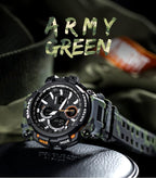 Modern Sport  Waterproof 50M Men Watches With LED Digital Display In Military Armi Relogio Masculino Style - SJB-DIAMOND ELITES