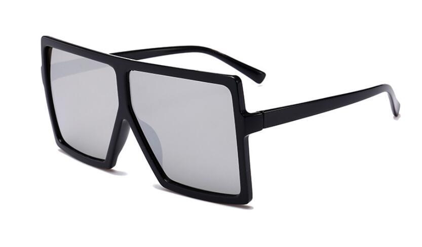 Oversized Luxury Trend New  Woman Sunglasses With Black Fashion Square Glasses And Big Frame Sunglasses In  Modern Glasses Famous Style - SJB-DIAMOND ELITES