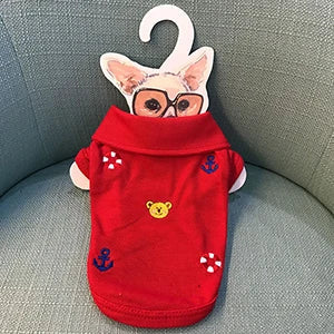 2018 New Cute Pet Dog Clothes Shirt Summer Colorful Polo Puppy Chihuahua T-shirt Vest Two-legged Clothes for Small Dogs Product