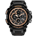 Orange Modern Sport  Waterproof 50M Men Watches With LED Digital Display In Military Armi Relogio Masculino Style - SJB-DIAMOND ELITES