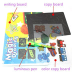 Educational Toy Drawing Board Tablet Graffiti 1pc A4 A3 Led Luminous Magic Raw With Light-fun - SJB-DIAMOND ELITES