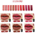 IMAGIC Lipstick Moisturizer Lips Smooth Lip Stick Long Lasting Charming Lip Lipstick Cosmetic Beauty Makeup 12 Colors Lootquake LLC