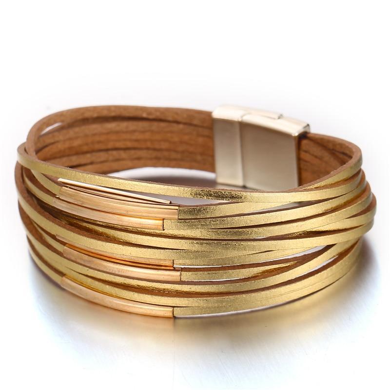 Legendary Amazing New Modern Fashion Pearl Elegant Multi-Layer Leather Handmade Bracelet Bangle Luxury For Woman - SJB-DIAMOND ELITES